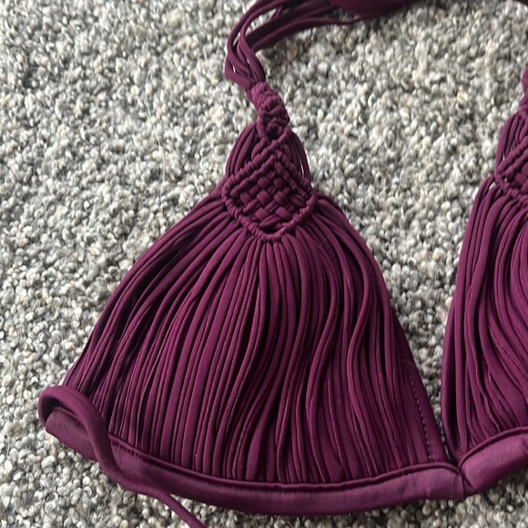 PQ Mila Triangle bikini top size S and M NWT in Sangria - Picture 4 of 7